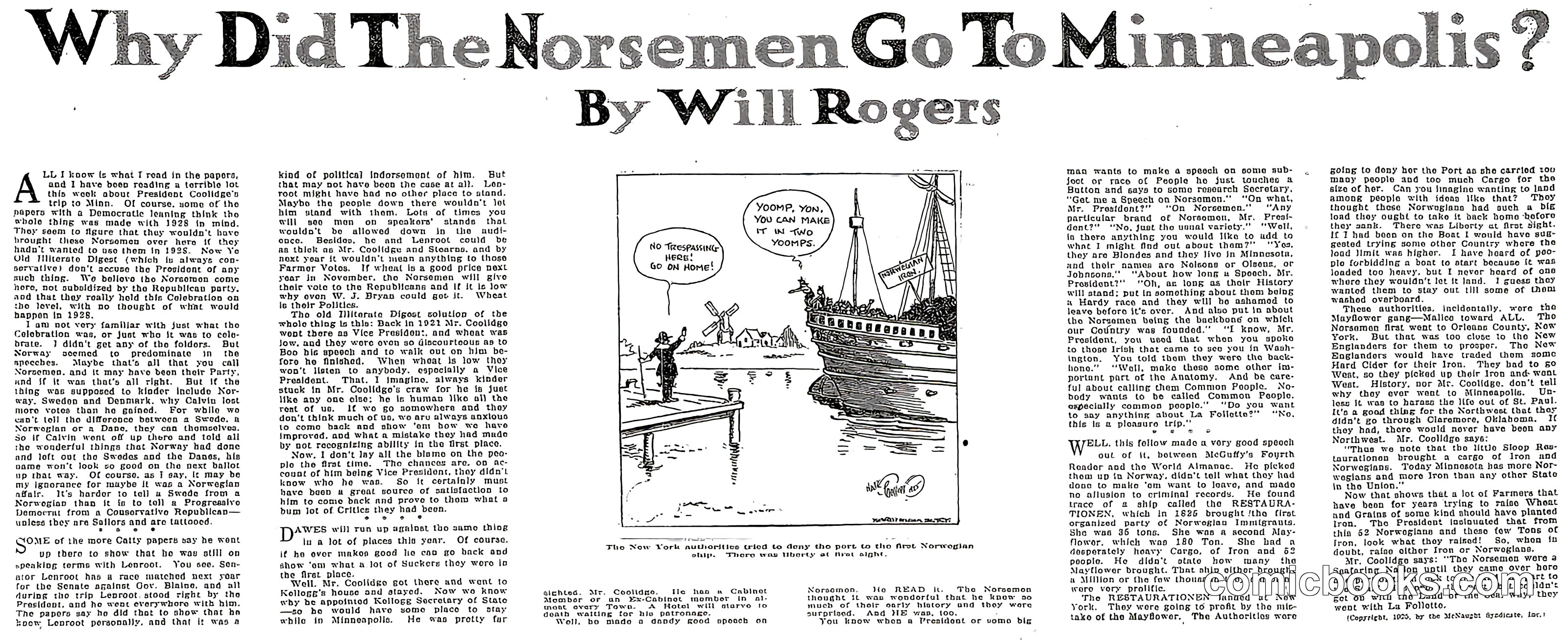 Why Did The Norsemen Go To Minneapolis?