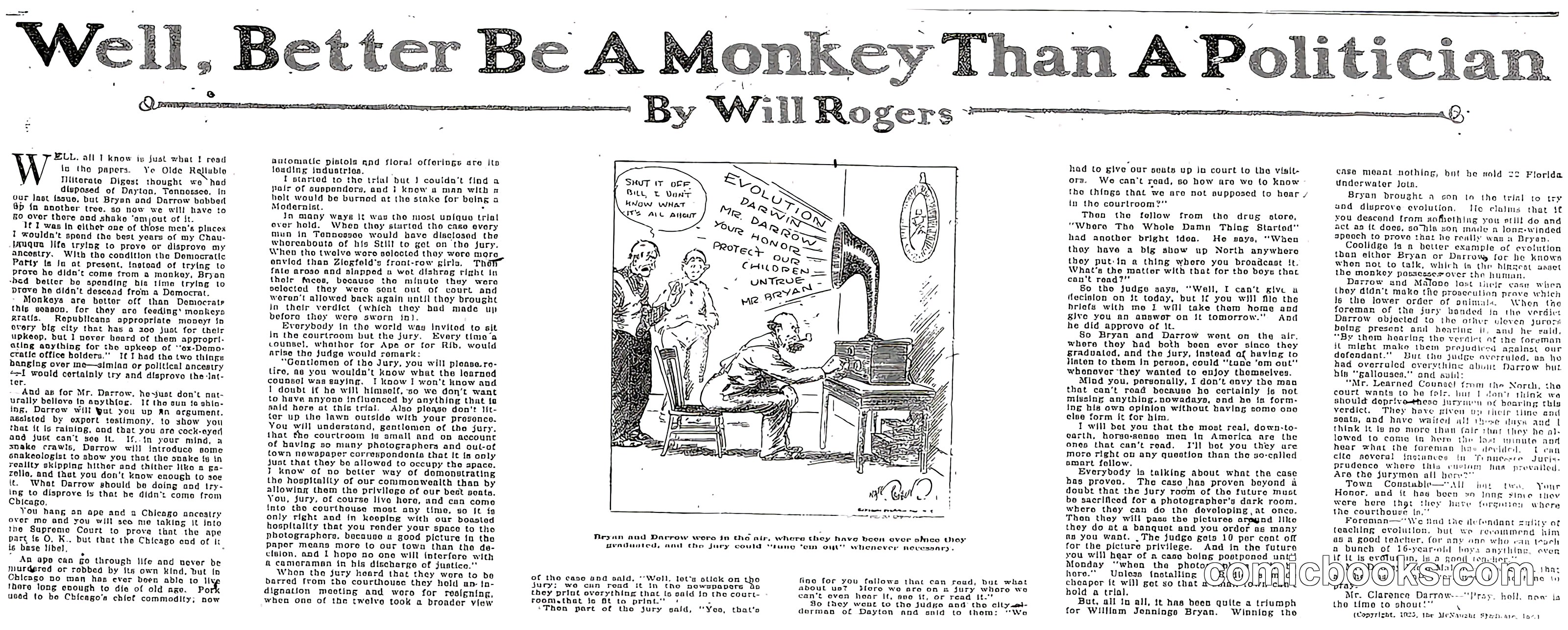 Well, Better Be A Monkey Than A Politician