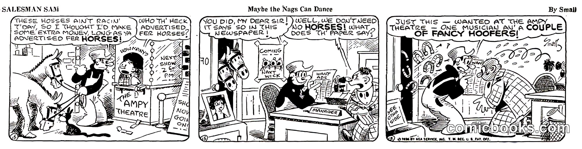 Salesman Sam: 'Maybe the Nags Can Dance'
