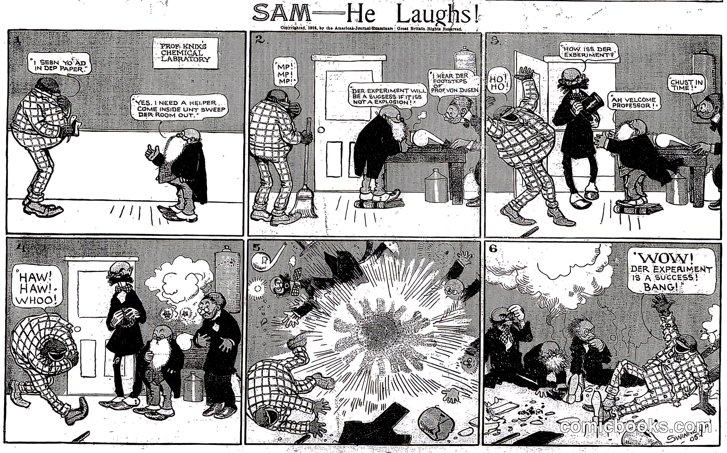 SAM—He Laughs!