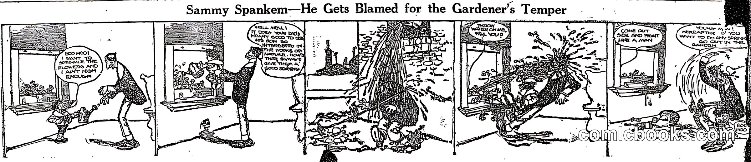 Sammy Spankem—He Gets Blamed for the Gardener's Temper
