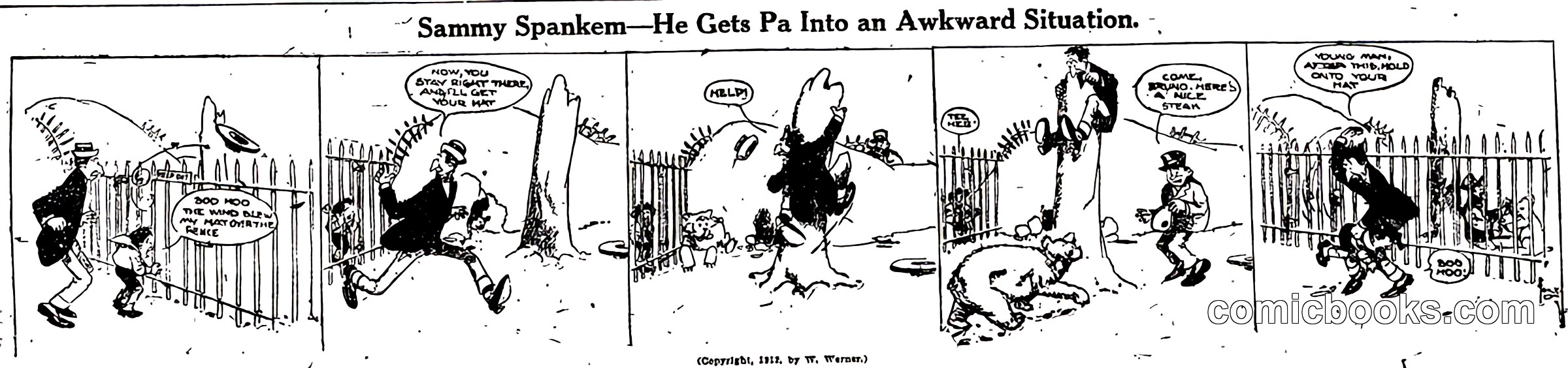Sammy Spankem—He Gets Pa Into an Awkward Situation