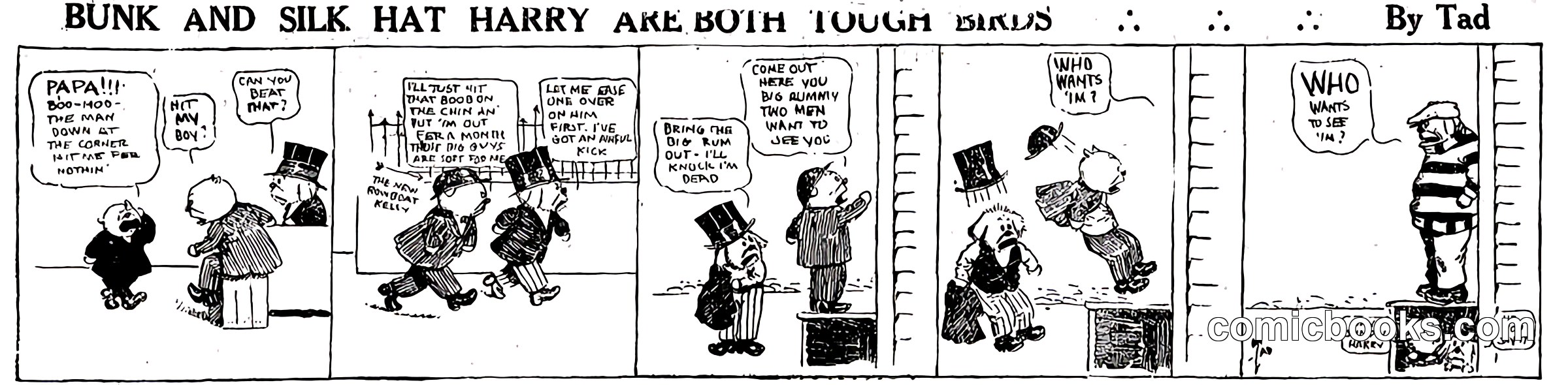 Bunk and Silk Hat Harry Ake Both Tough Birds