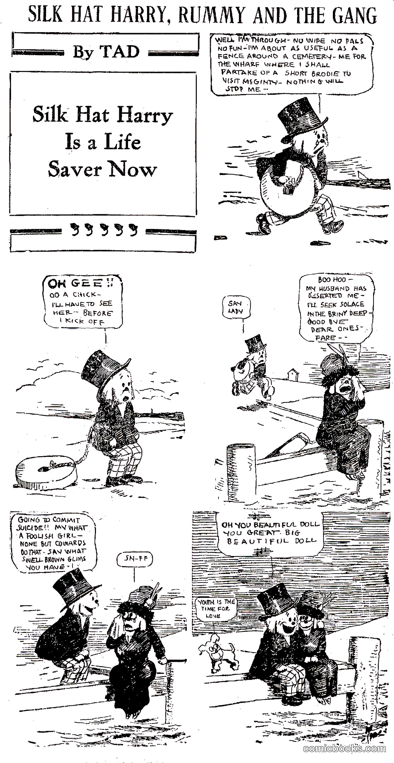 Silk Hat Harry, Rummy and the Gang