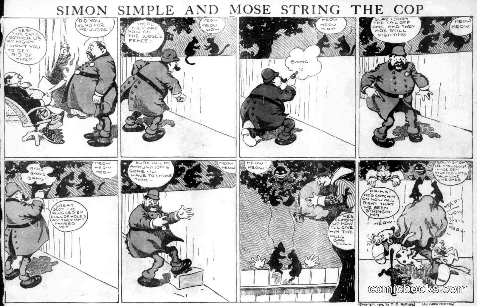 Simon Simple and Mose String the Cop