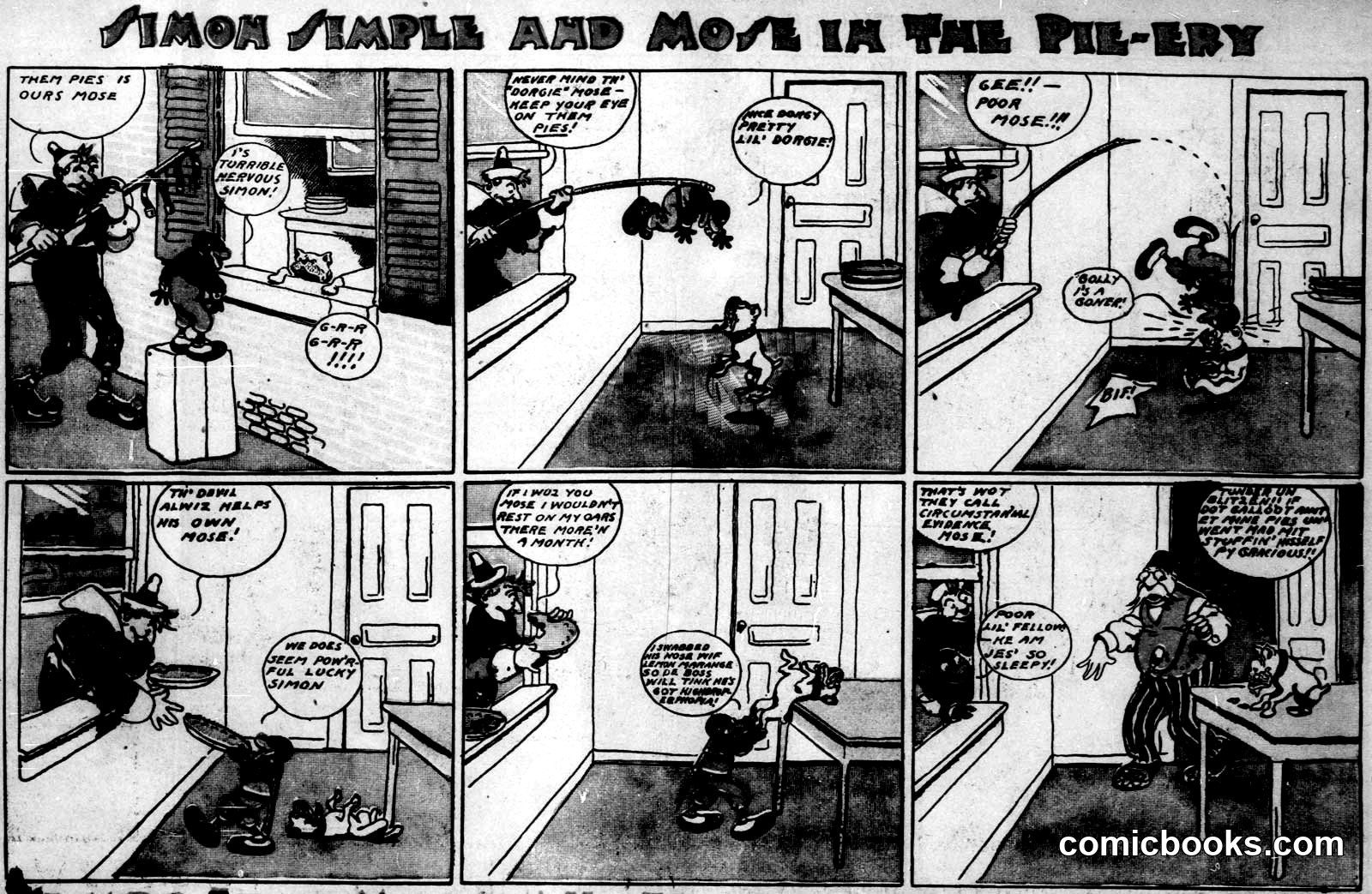 Simon Simple and Mose in the Pie-ery