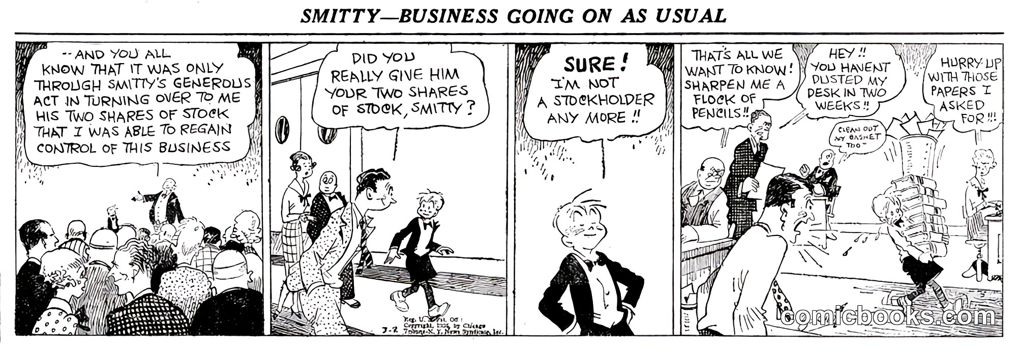 Smitty — Business Going On as Usual