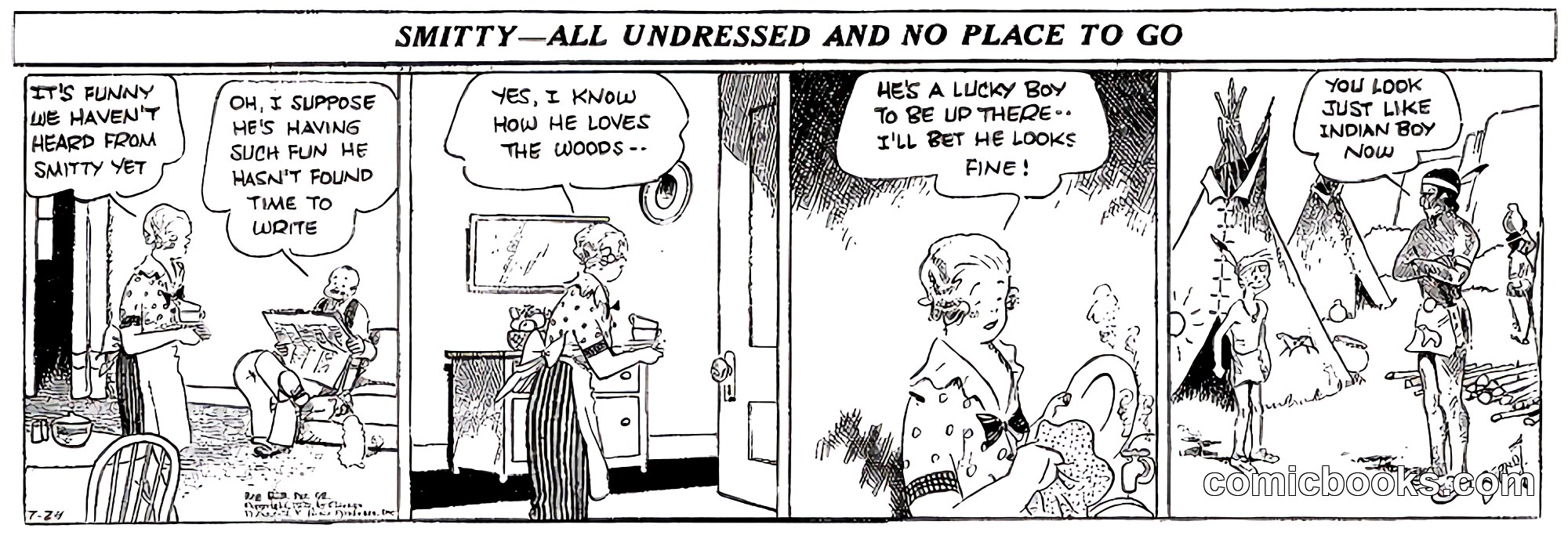 Smitty — All Undressed and No Place to Go