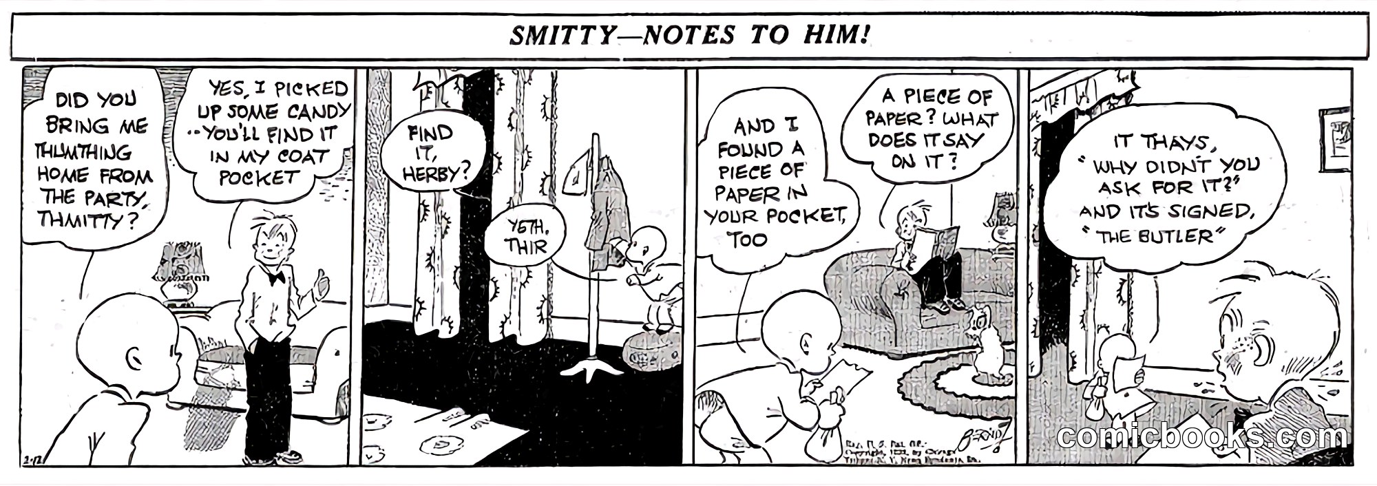 Smitty — Notes to Him!