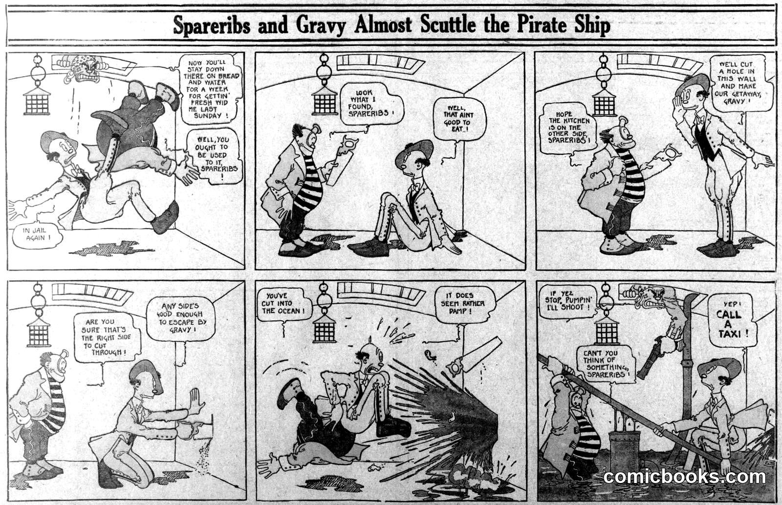 Spareribs and Gravy Almost Scuttle the Pirate Ship