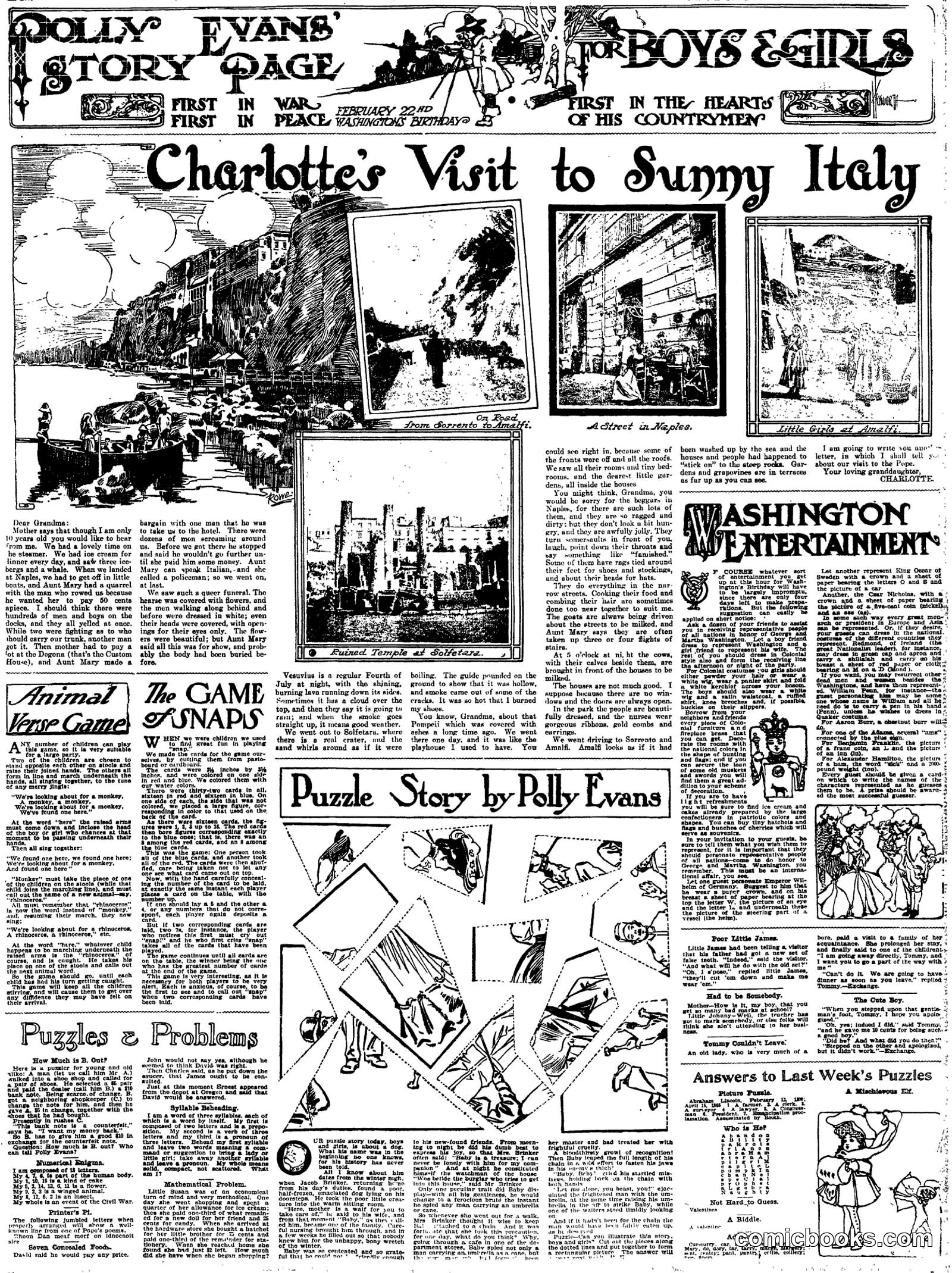 Polly Evans' Story Page