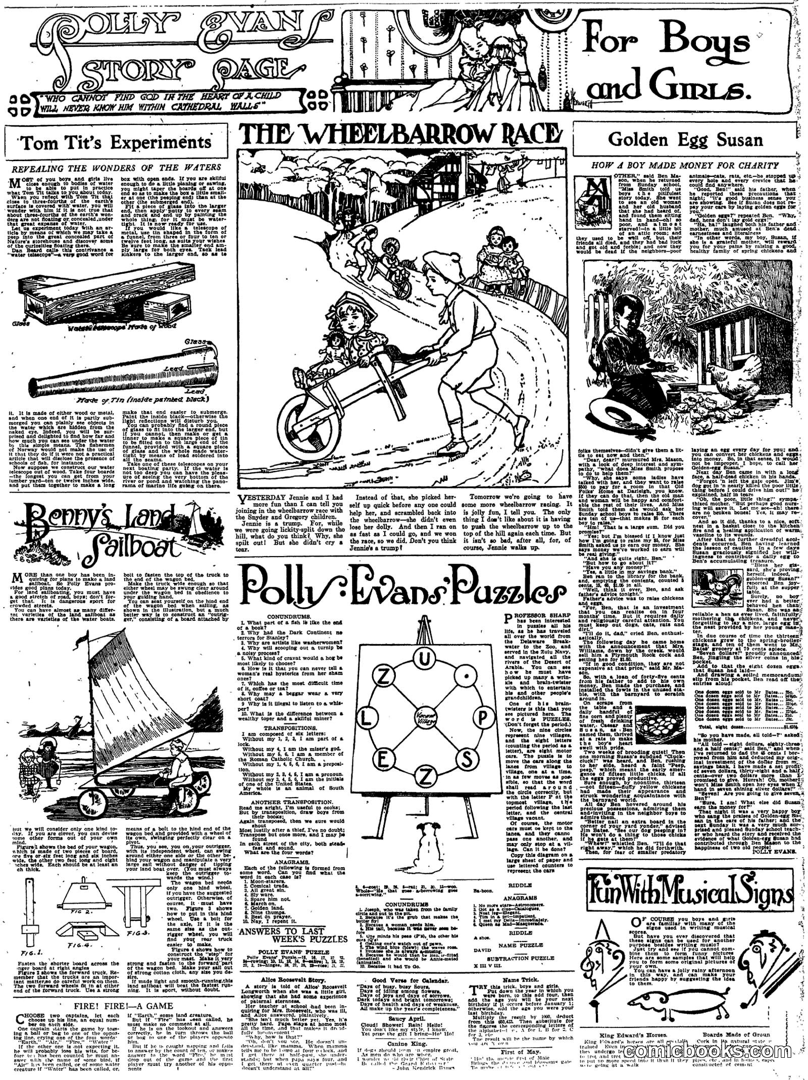 Polly Evans Puzzles and Sunday Story Page