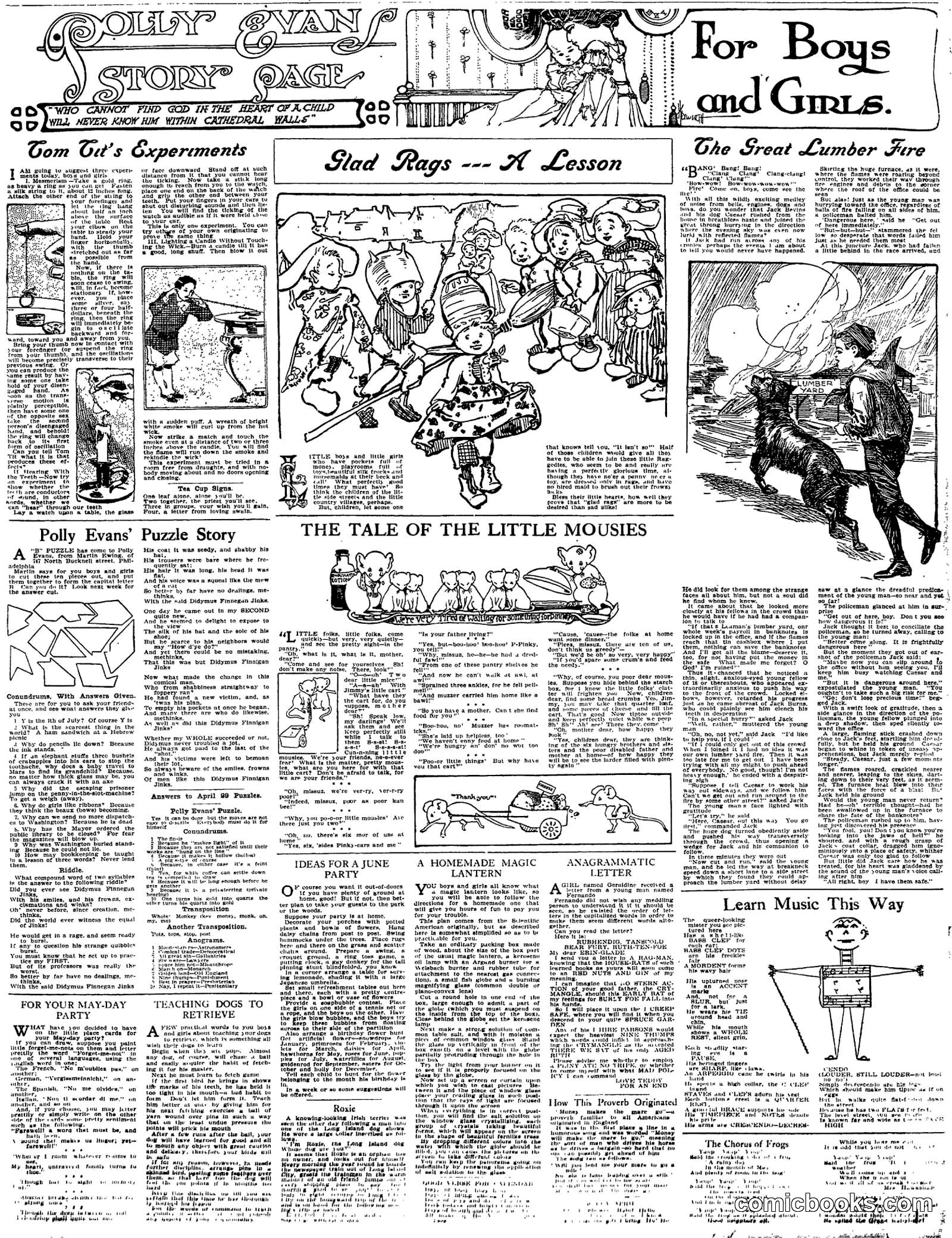 Polly Evans' Story Page