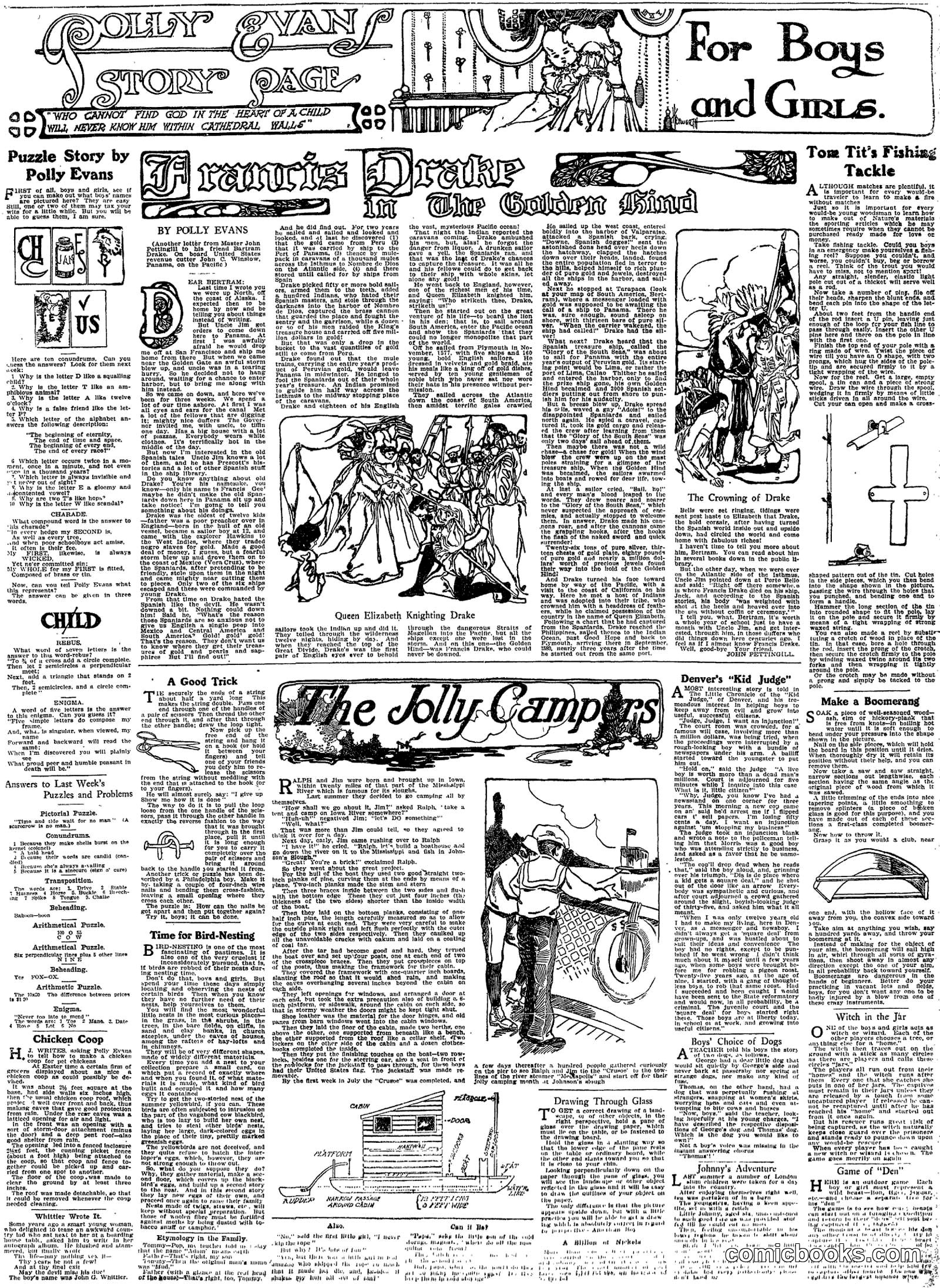 Polly Evans' Sunday Story Page
