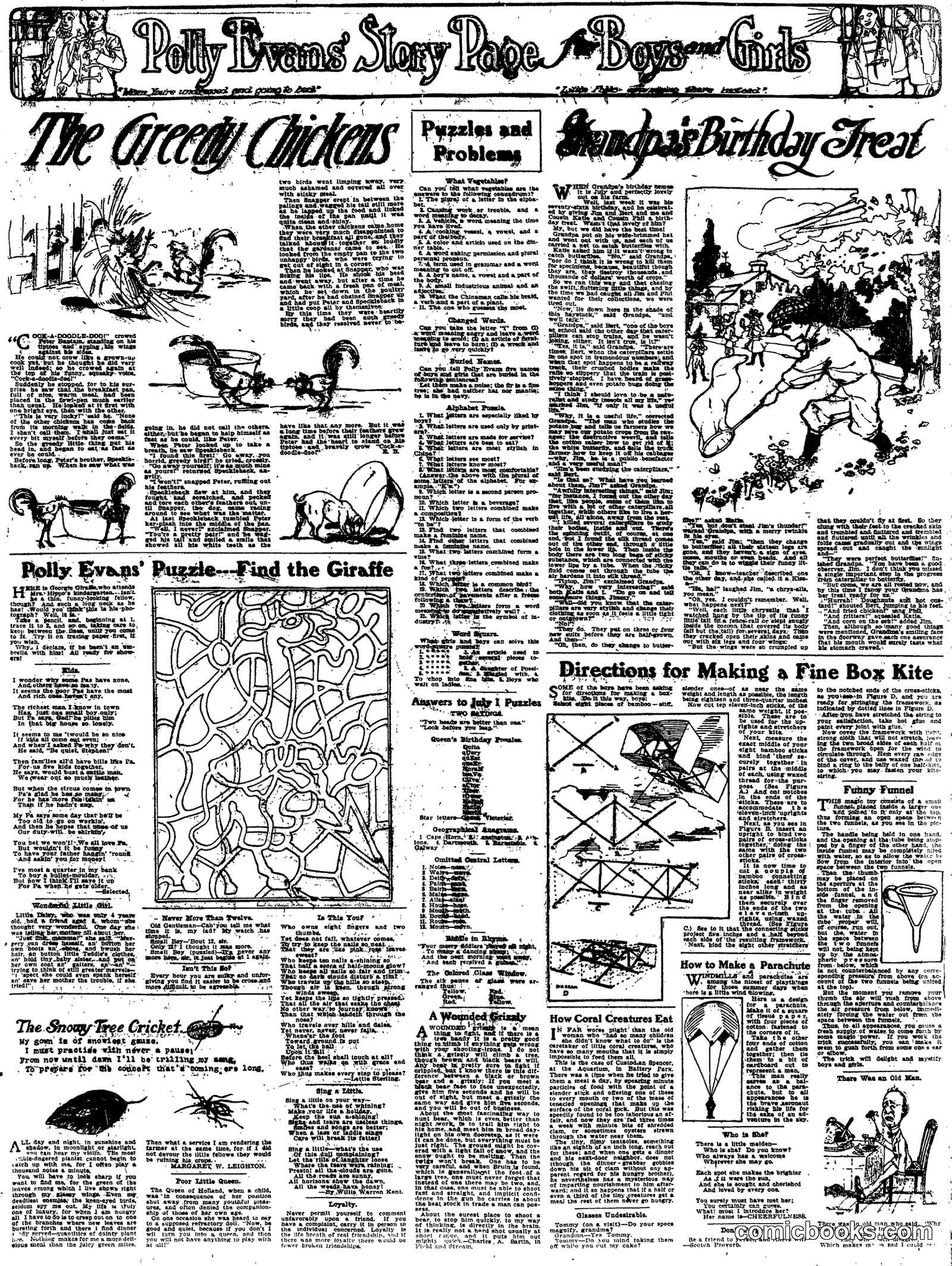 Polly Evans' Story Page
