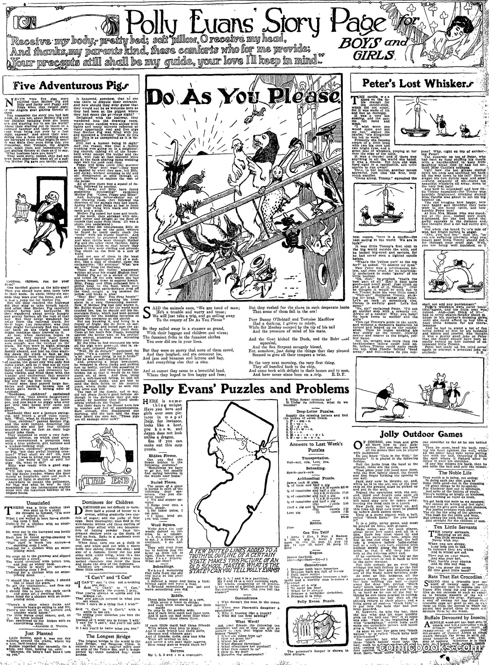 Polly Evans' Story Page