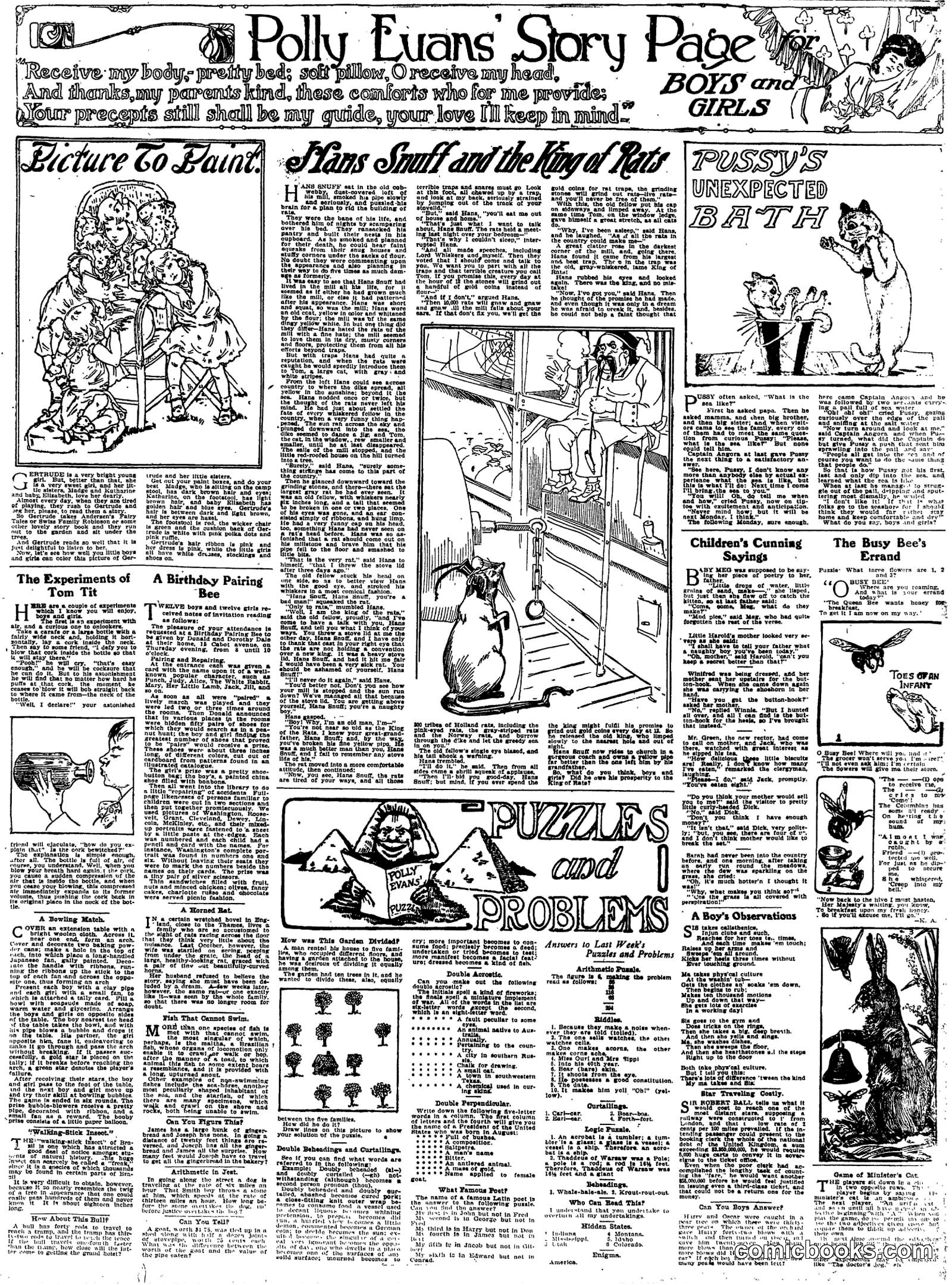 Polly Evans' Story Page