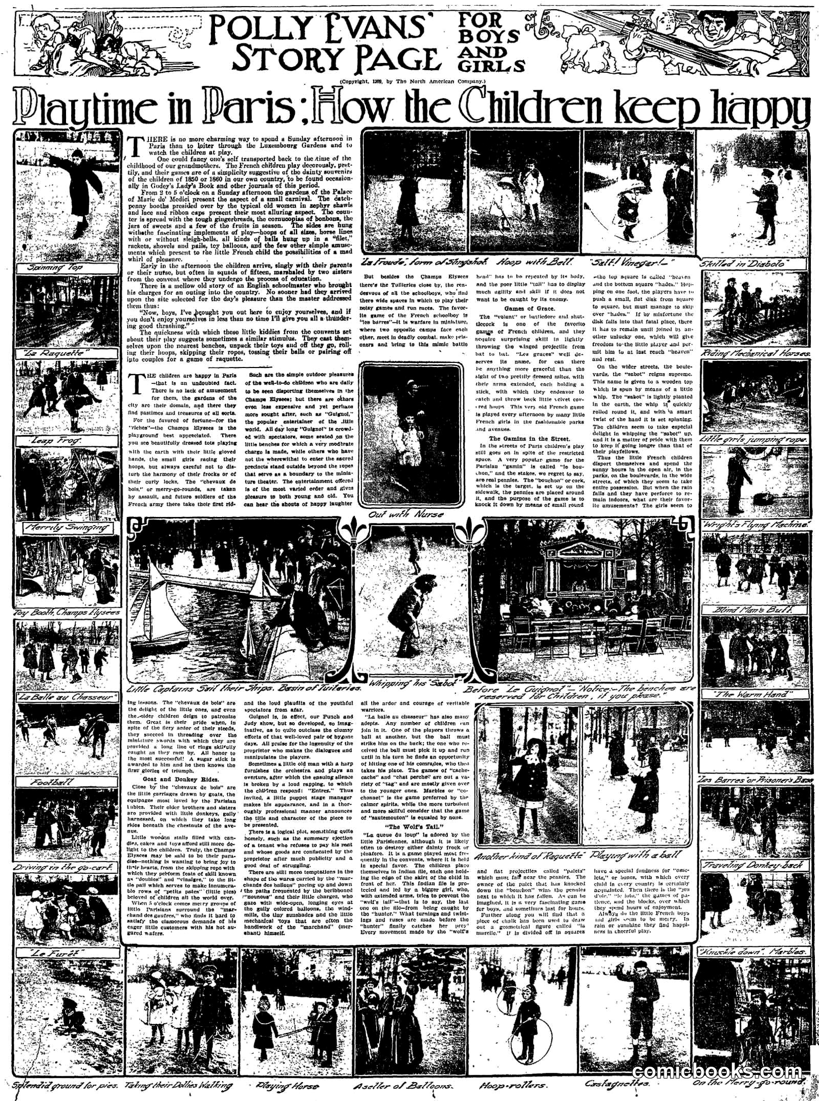 Polly Evans' Story Page for Boys and Girls