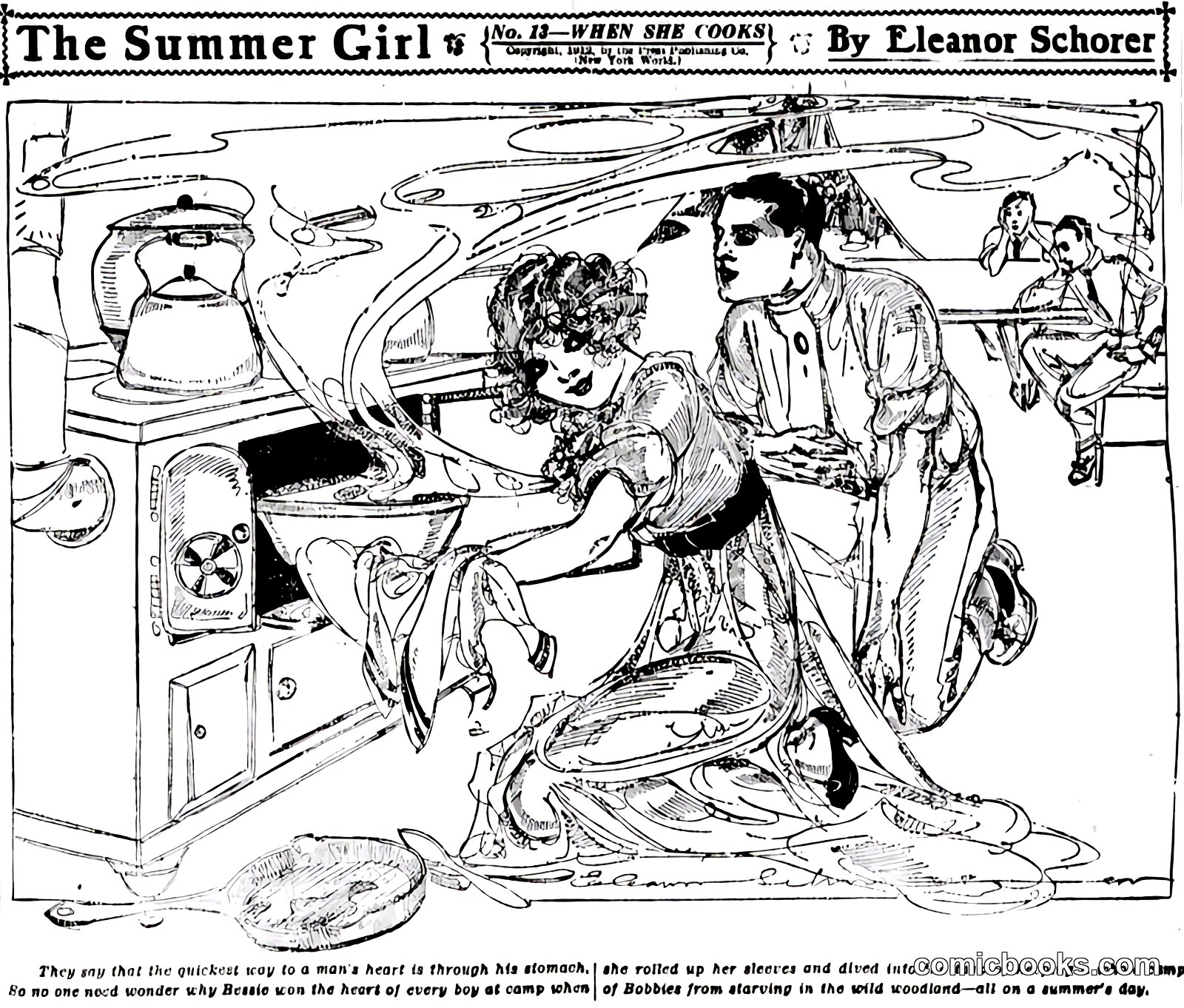 The Summer Girl, No. 18—When She Cooks