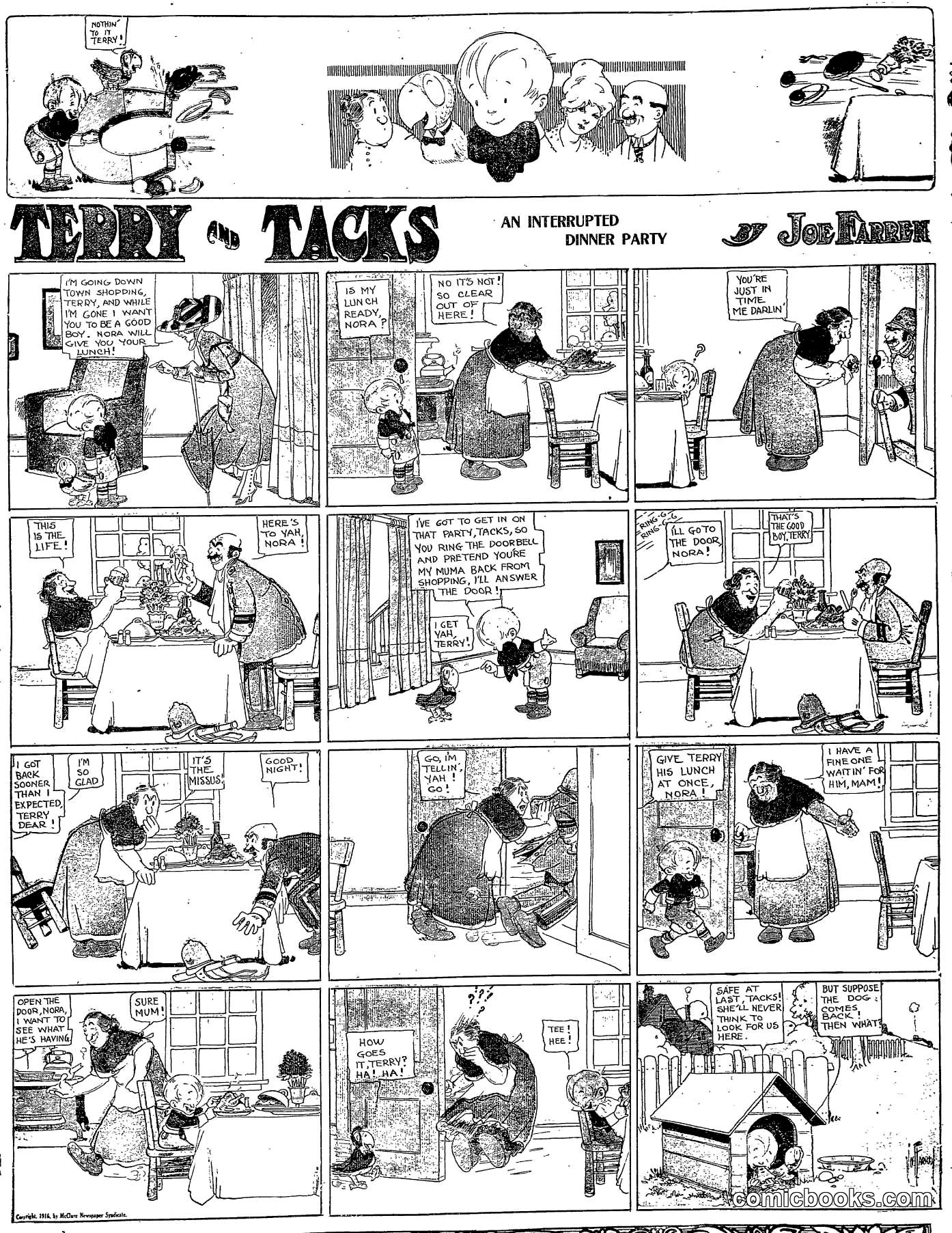 Terry and Tacks: An Interrupted Dinner Party