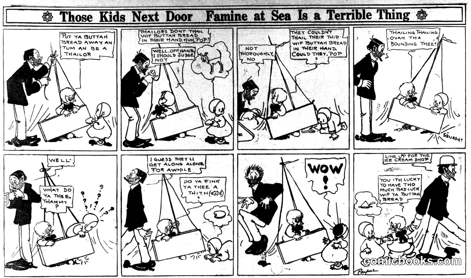 Those Kids Next Door: Famine at Sea Is a Terrible Thing