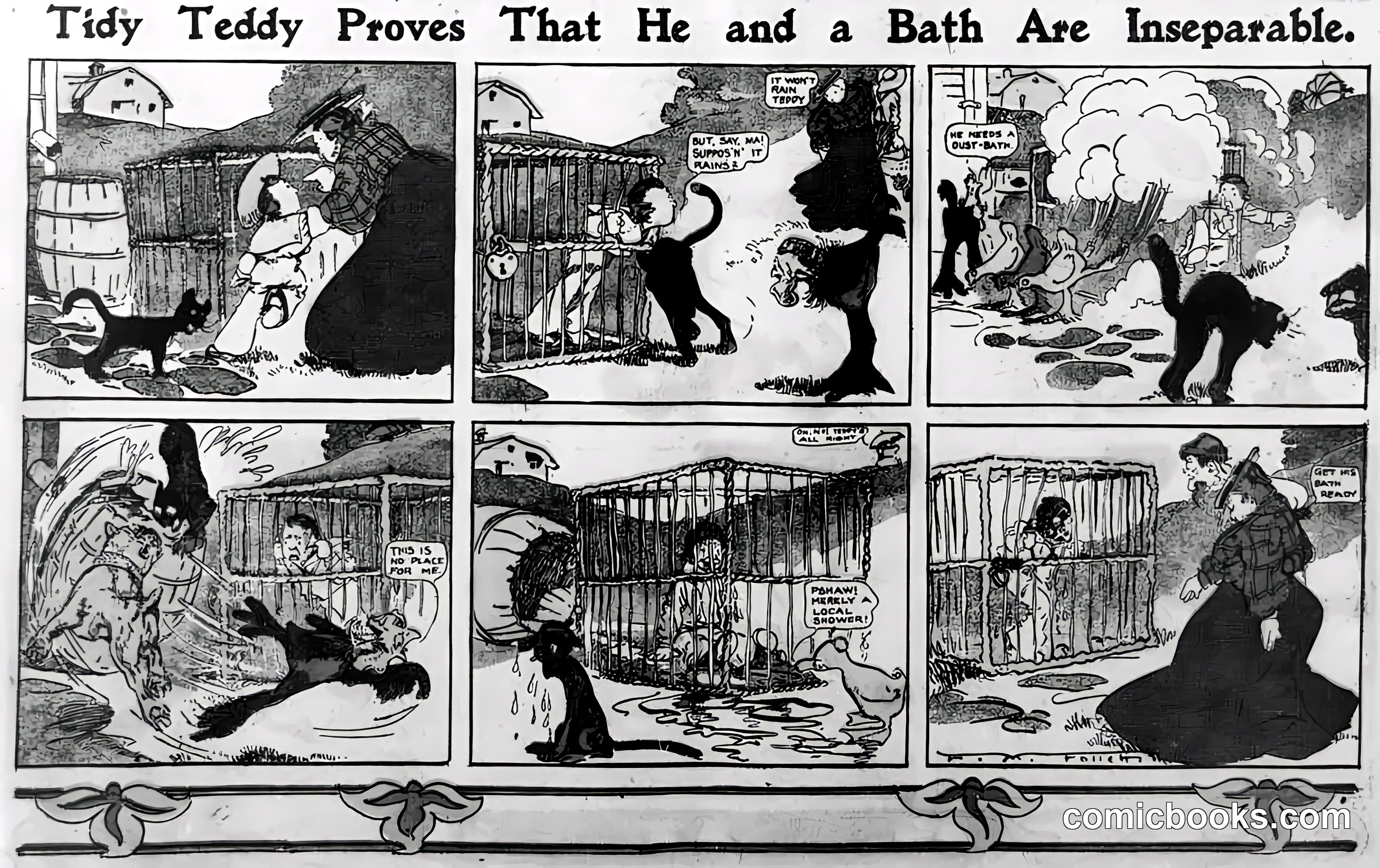 Tidy Teddy Proves That He and a Bath Are Inseparable