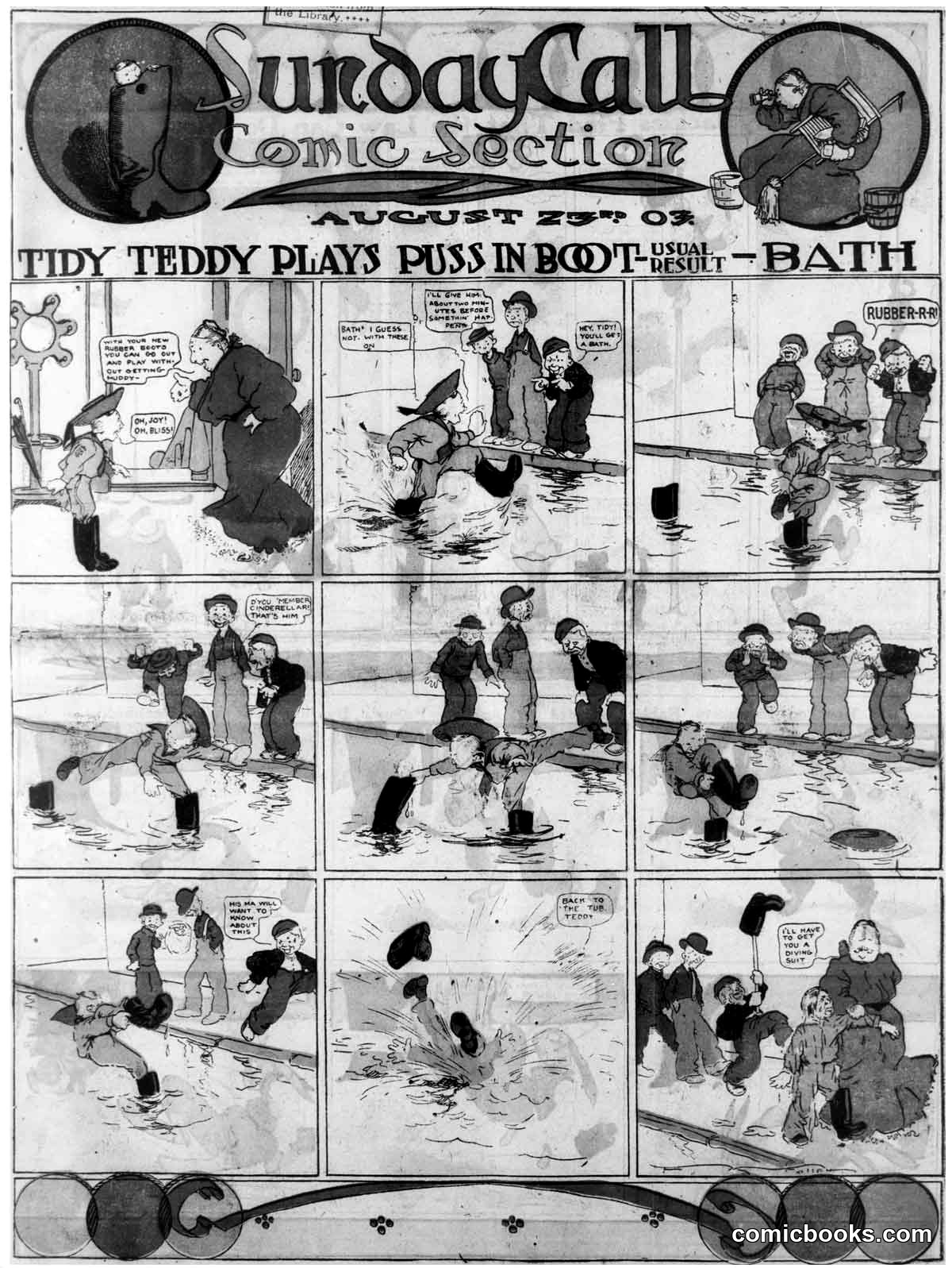 Tidy Teddy Plays Puss in Boot—Usual Debut—Bath