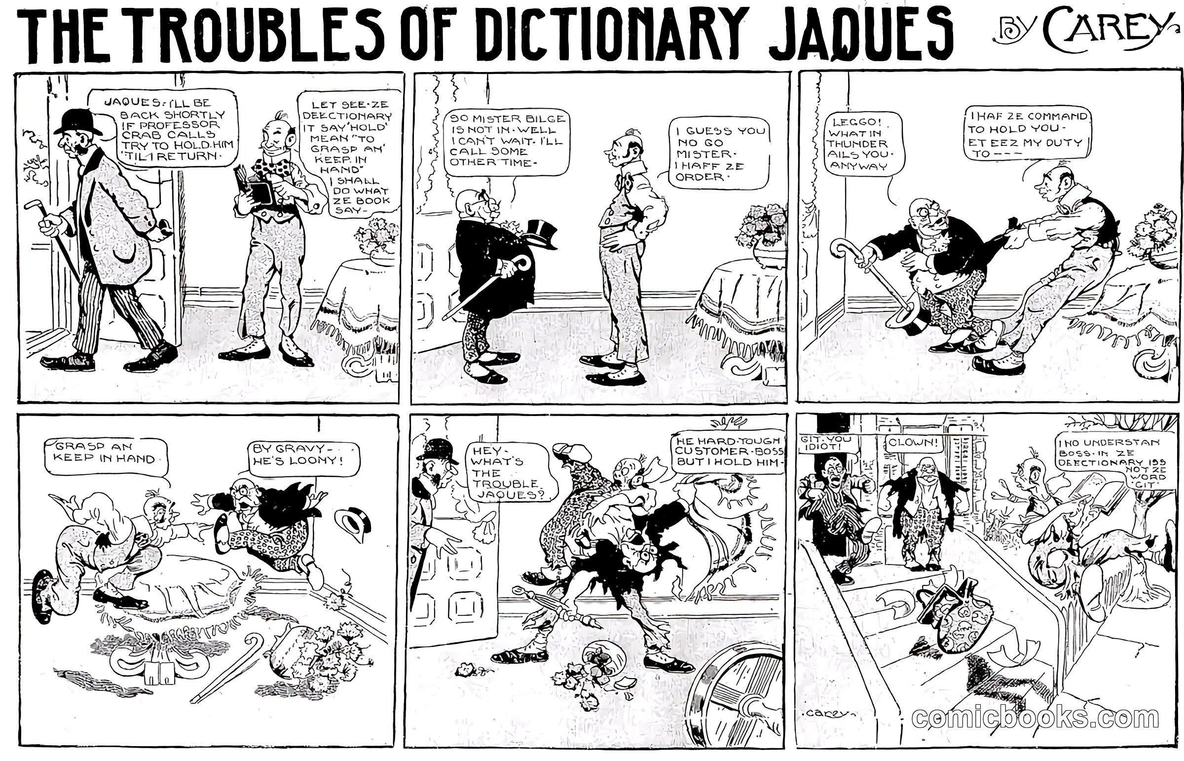 The Troubles of Dictionary Jaques