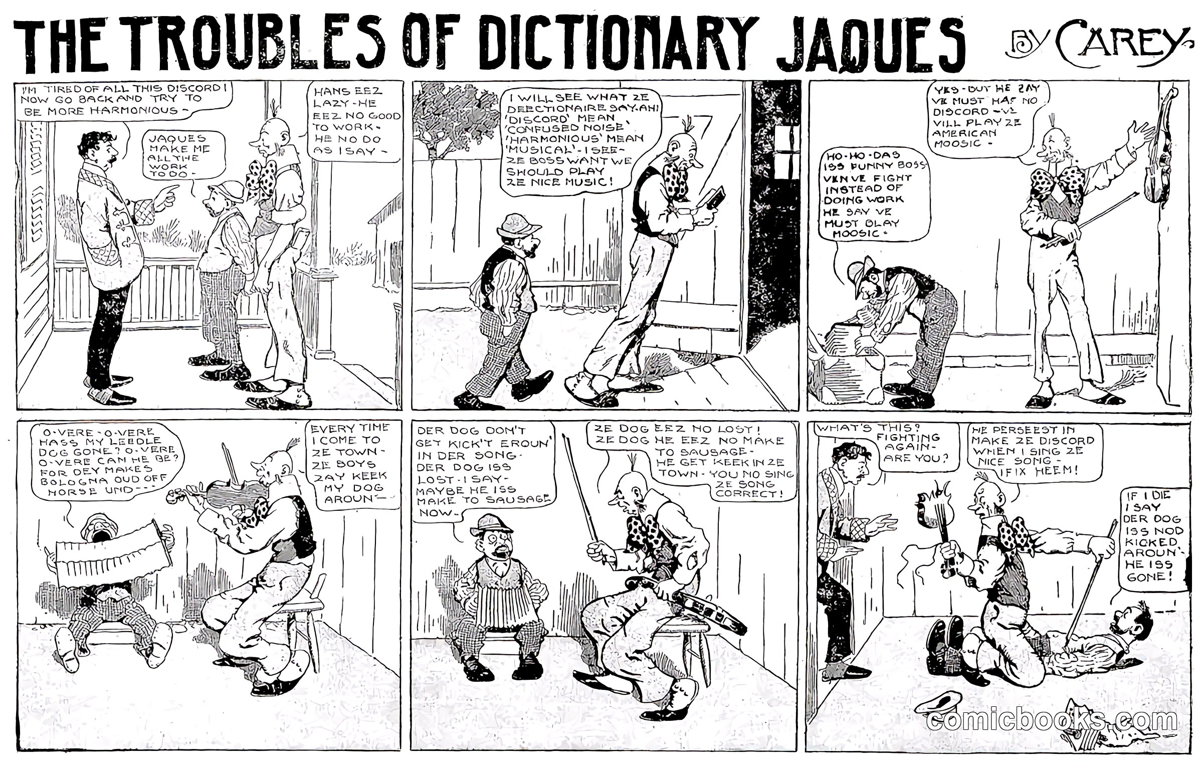 The Troubles of Dictionary Jaques