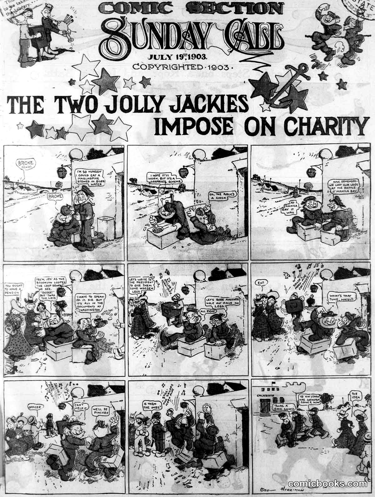The Two Jolly Jackies Impose on Charity