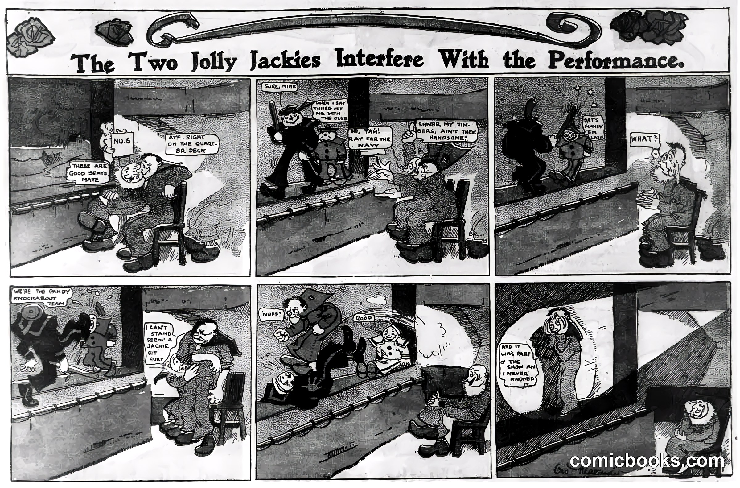 The Two Jolly Jackies Interfere With the Performance