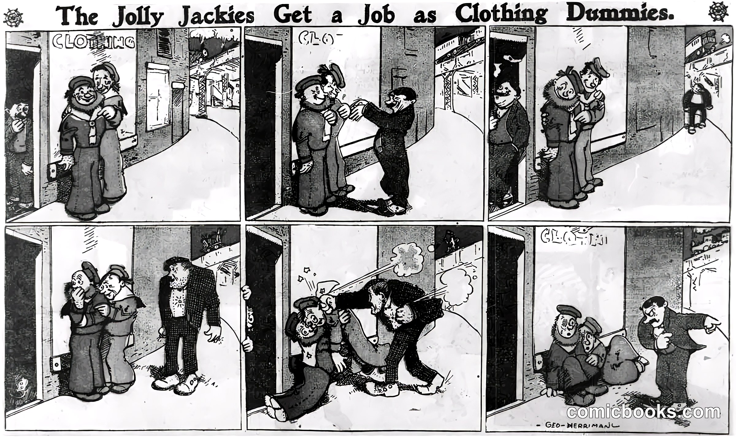 The Jolly Jackies Get a Job as Clothing Dummies