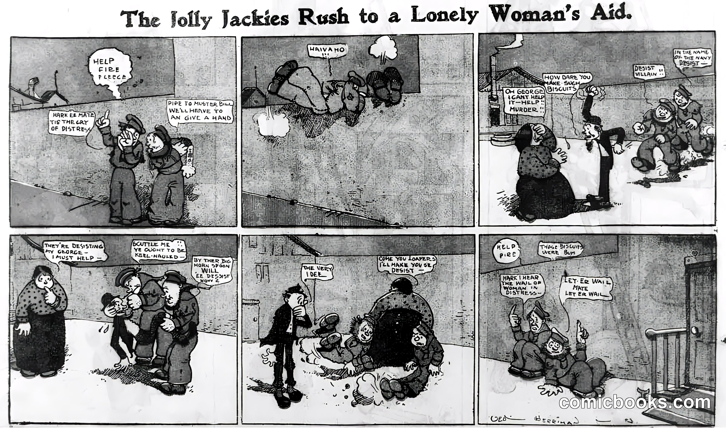 The Jolly Jackies Rush to a Lonely Woman's Aid
