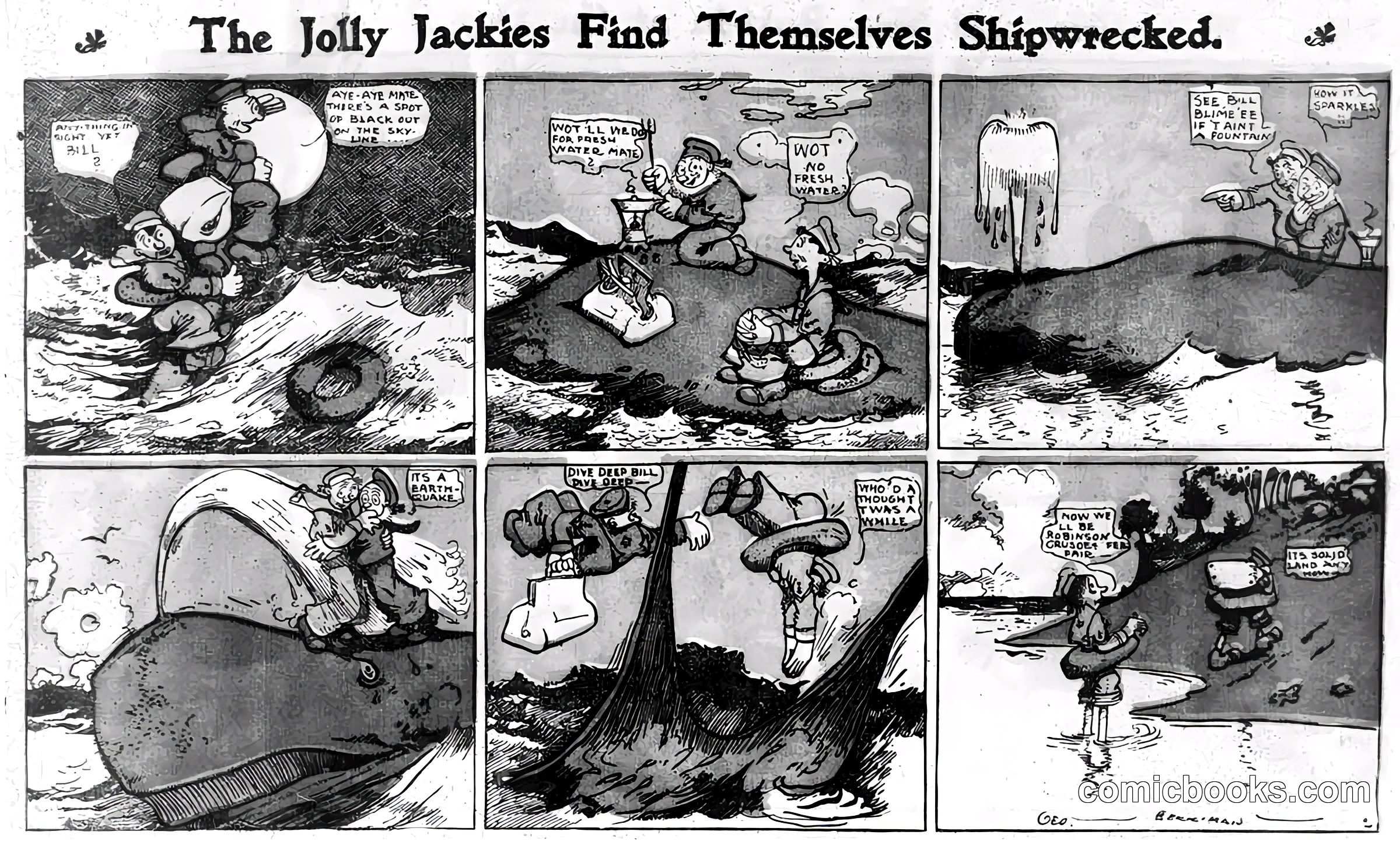 The Jolly Jackies Find Themselves Shipwrecked