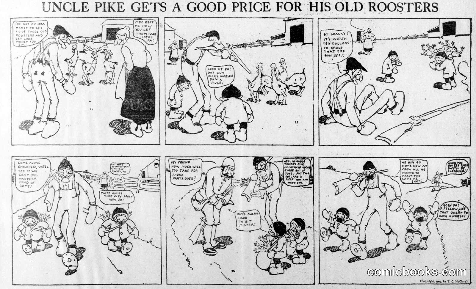 Uncle Pike Gets a Good Price for His Old Roosters