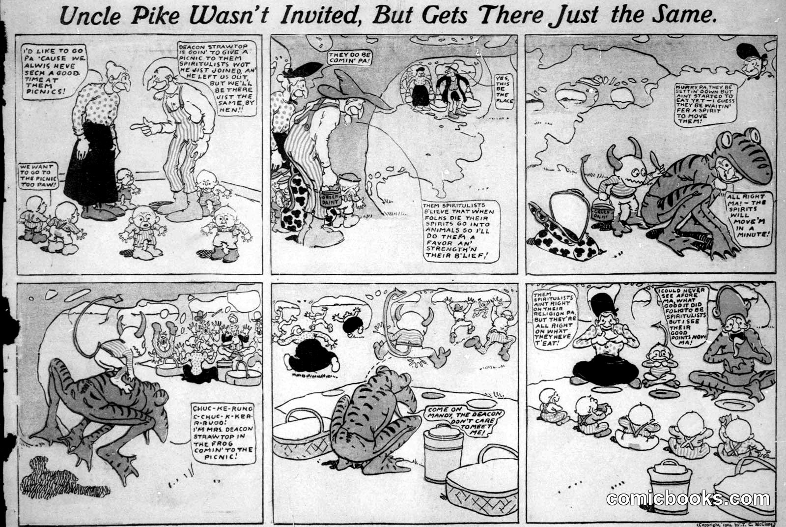 Uncle Pike Wasn't Invited, But Gets There Just the Same
