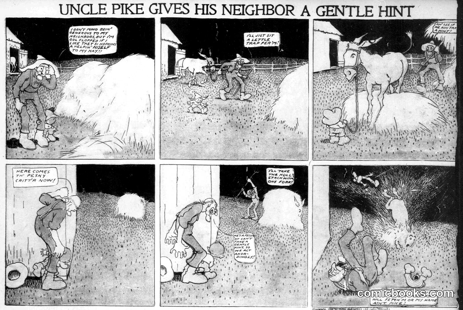 Uncle Pike Gives His Neighbor a Gentle Hint