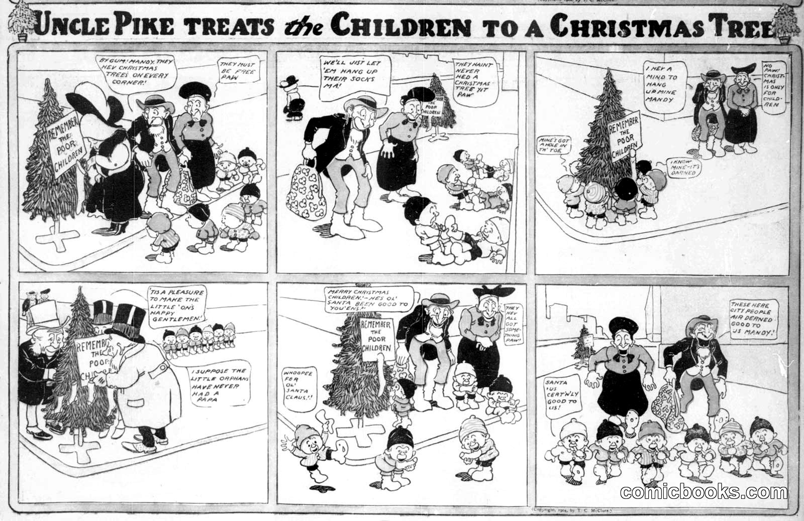 Uncle Pike Treats the Children to a Christmas Tree