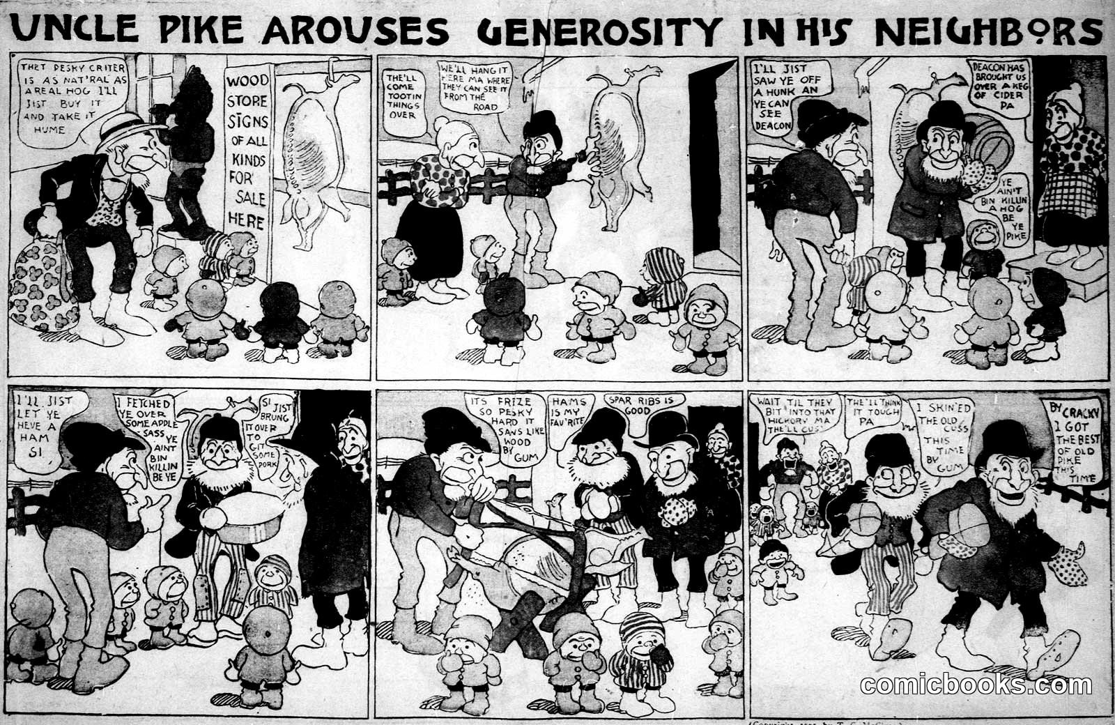 Uncle Pike Arouses Generosity in His Neighbors