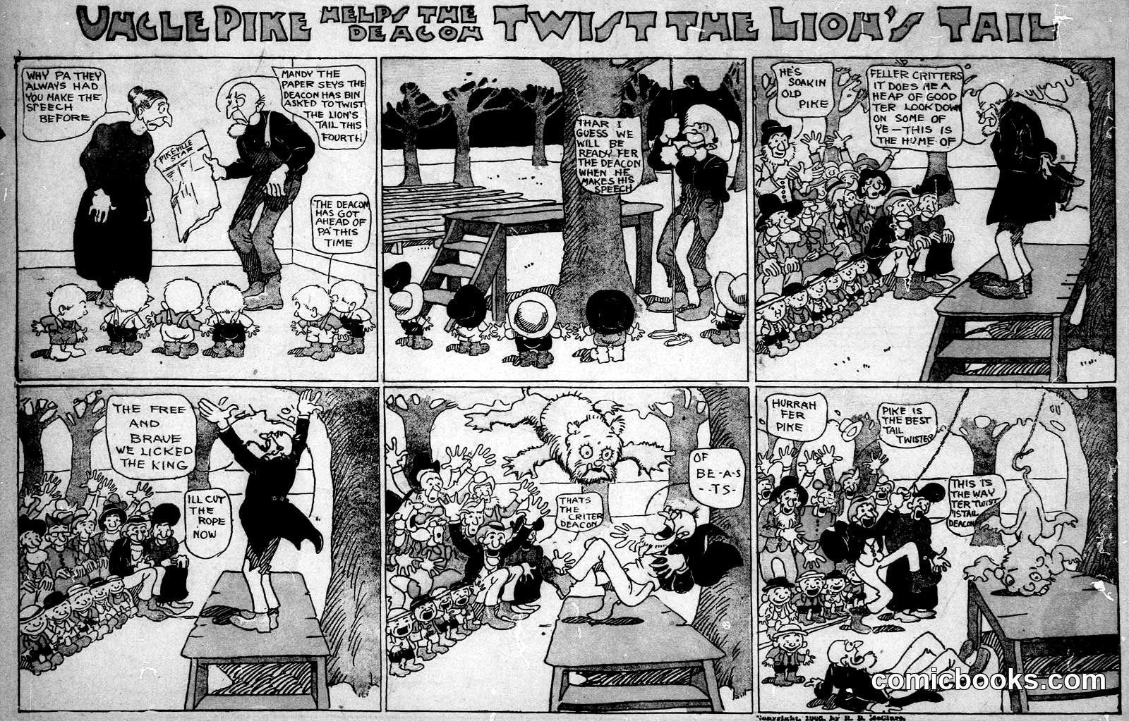 Uncle Pike Helps the Deacon Twist the Lion's Tail