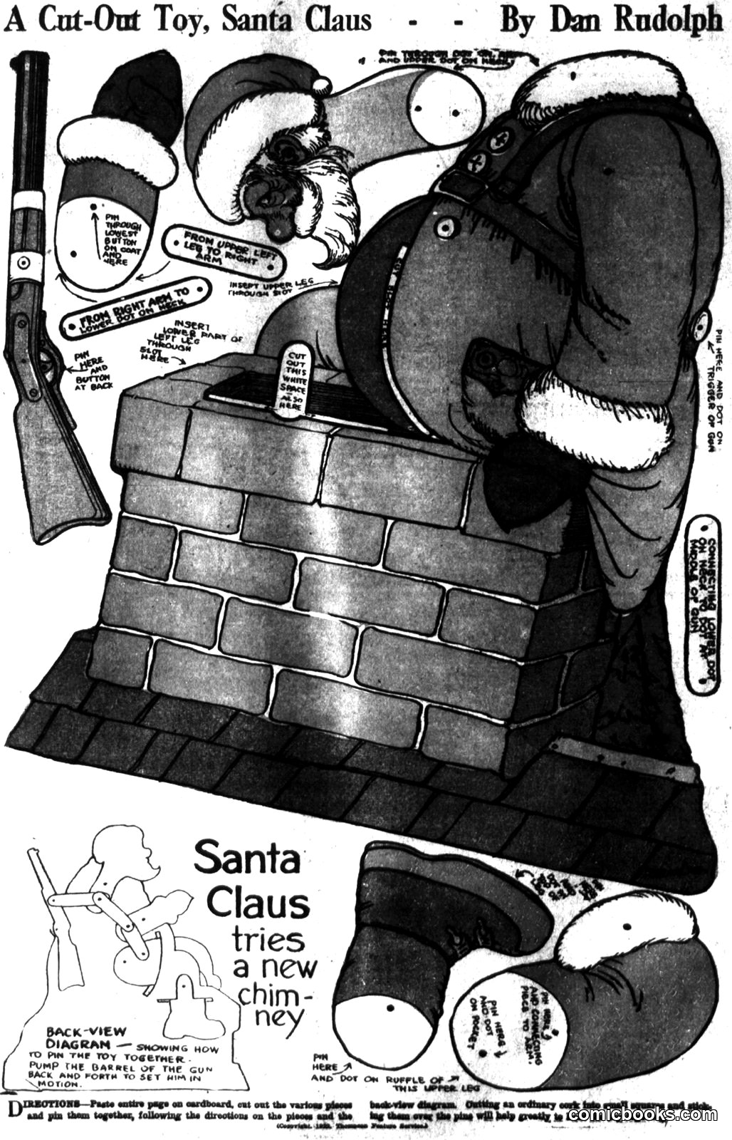 A Cut-Out Toy, Santa Claus by Dan Rudolph