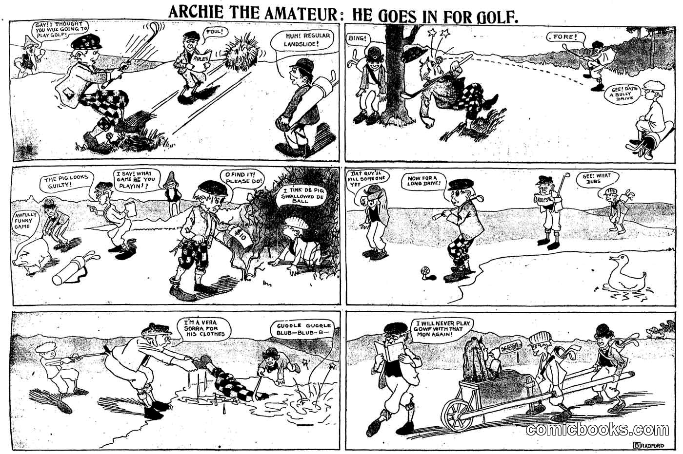 Archie the Amateur: He Goes in for Golf
