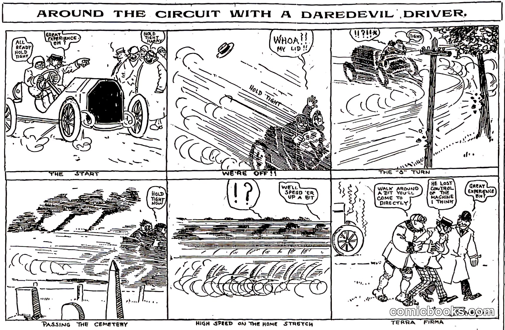 Around the Circuit with a Daredevil Driver