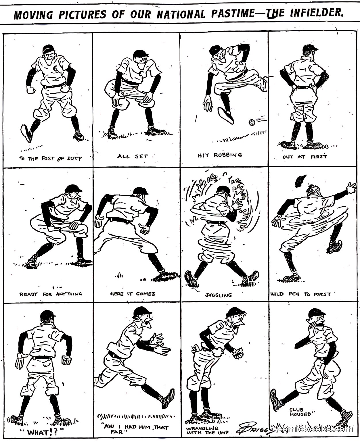 Moving Pictures of Our National Pastime—The Infielder