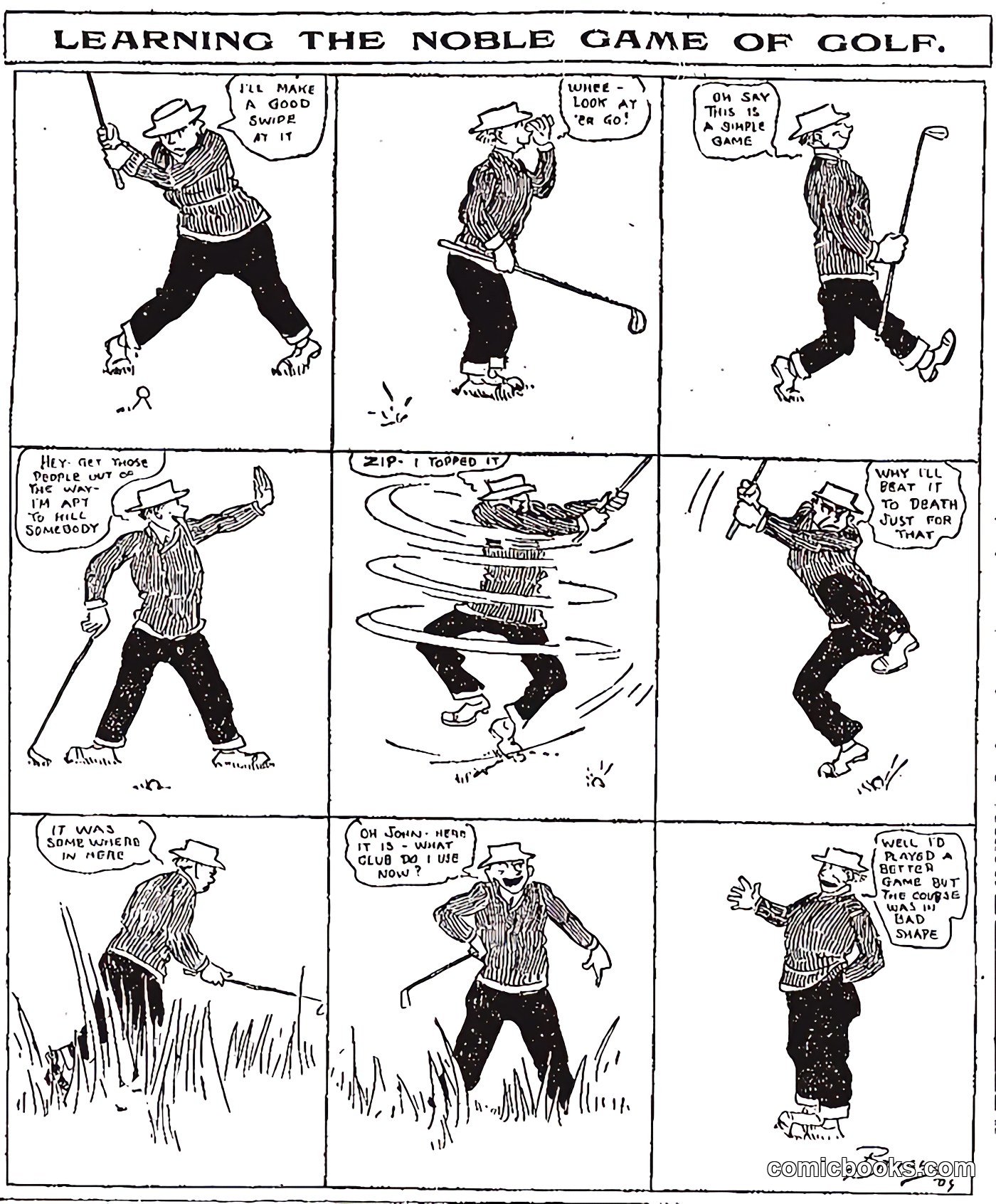 Learning the Noble Game of Golf