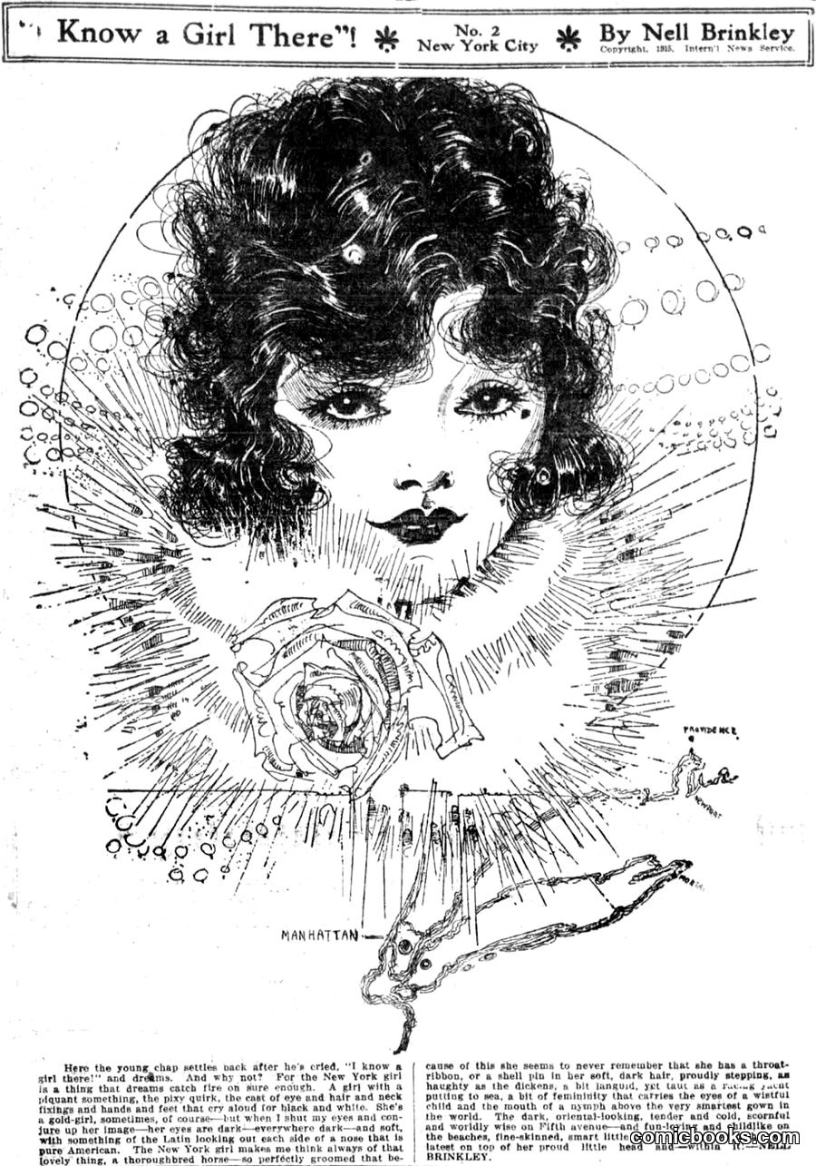 "I Know a Girl There" by Nell Brinkley