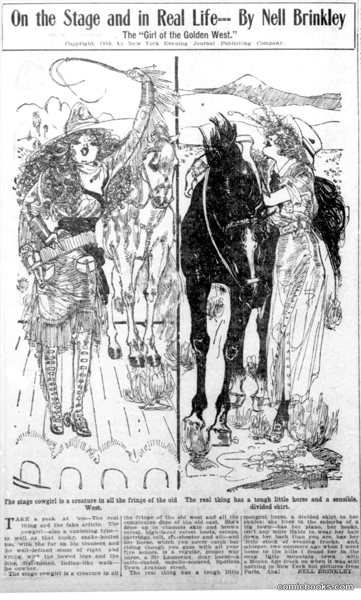 On the Stage and in Real Life — By Nell Brinkley
