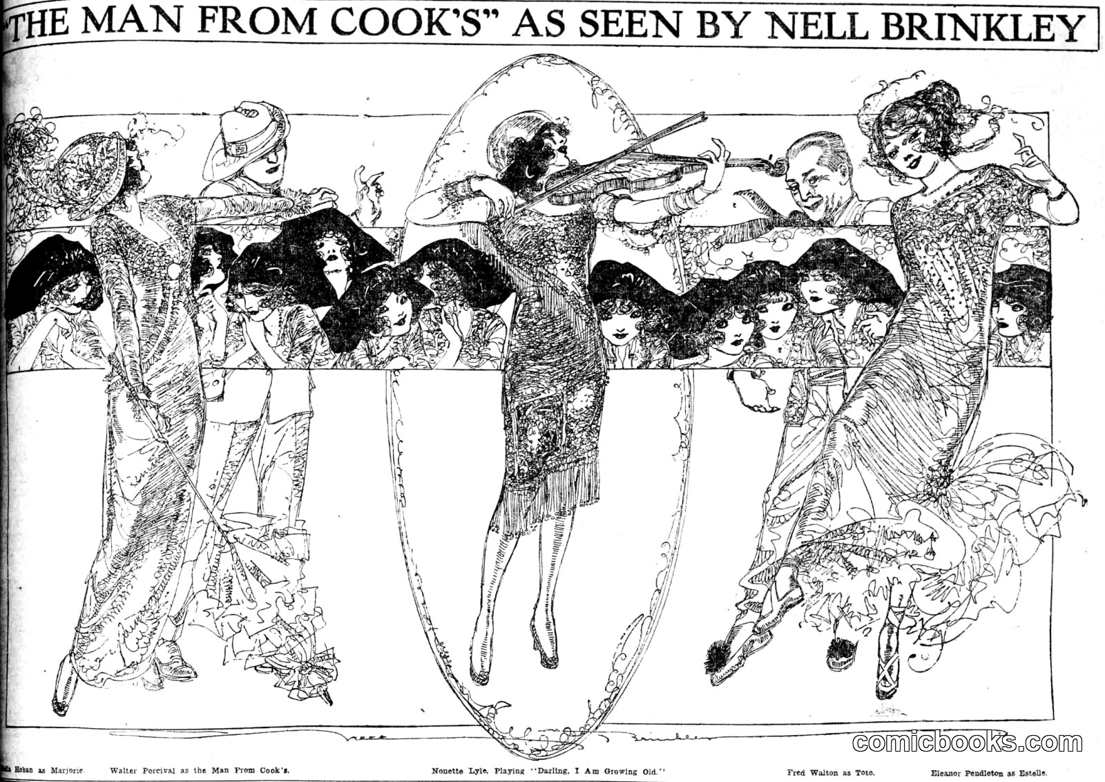 The Man from Cook's as Seen by Nell Brinkley
