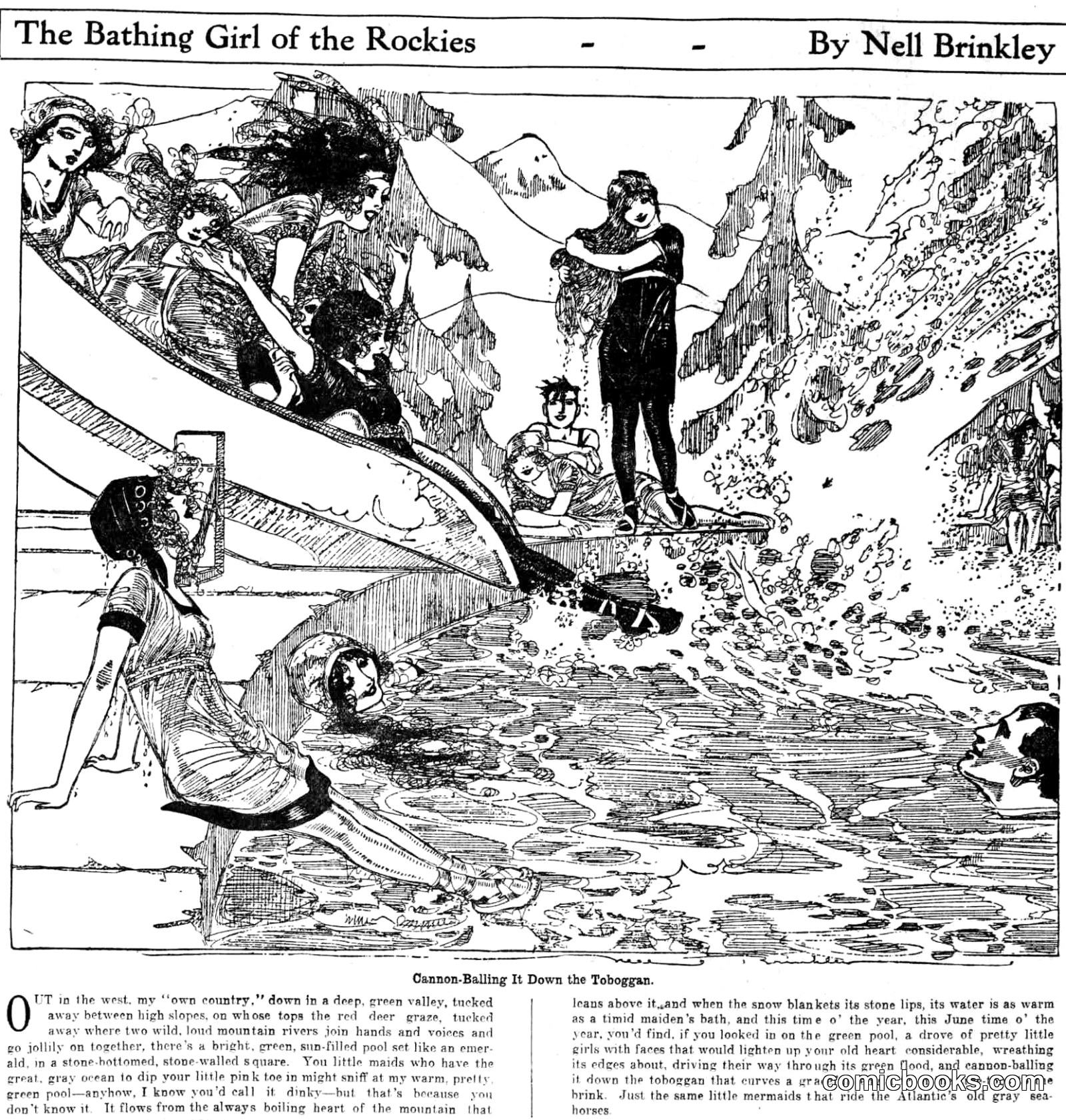 The Bathing Girl of the Rockies