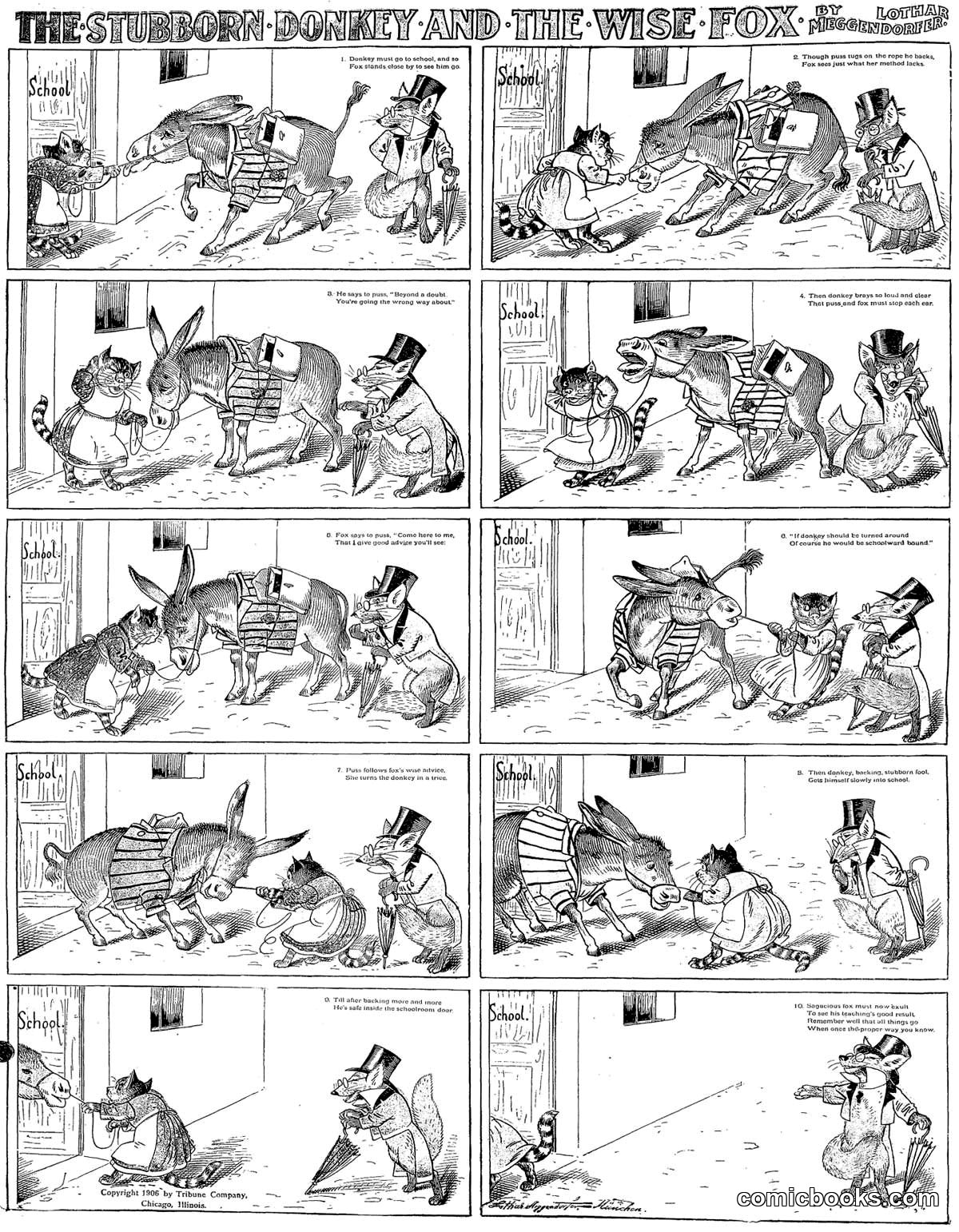 The Stubborn Donkey and the Wise Fox